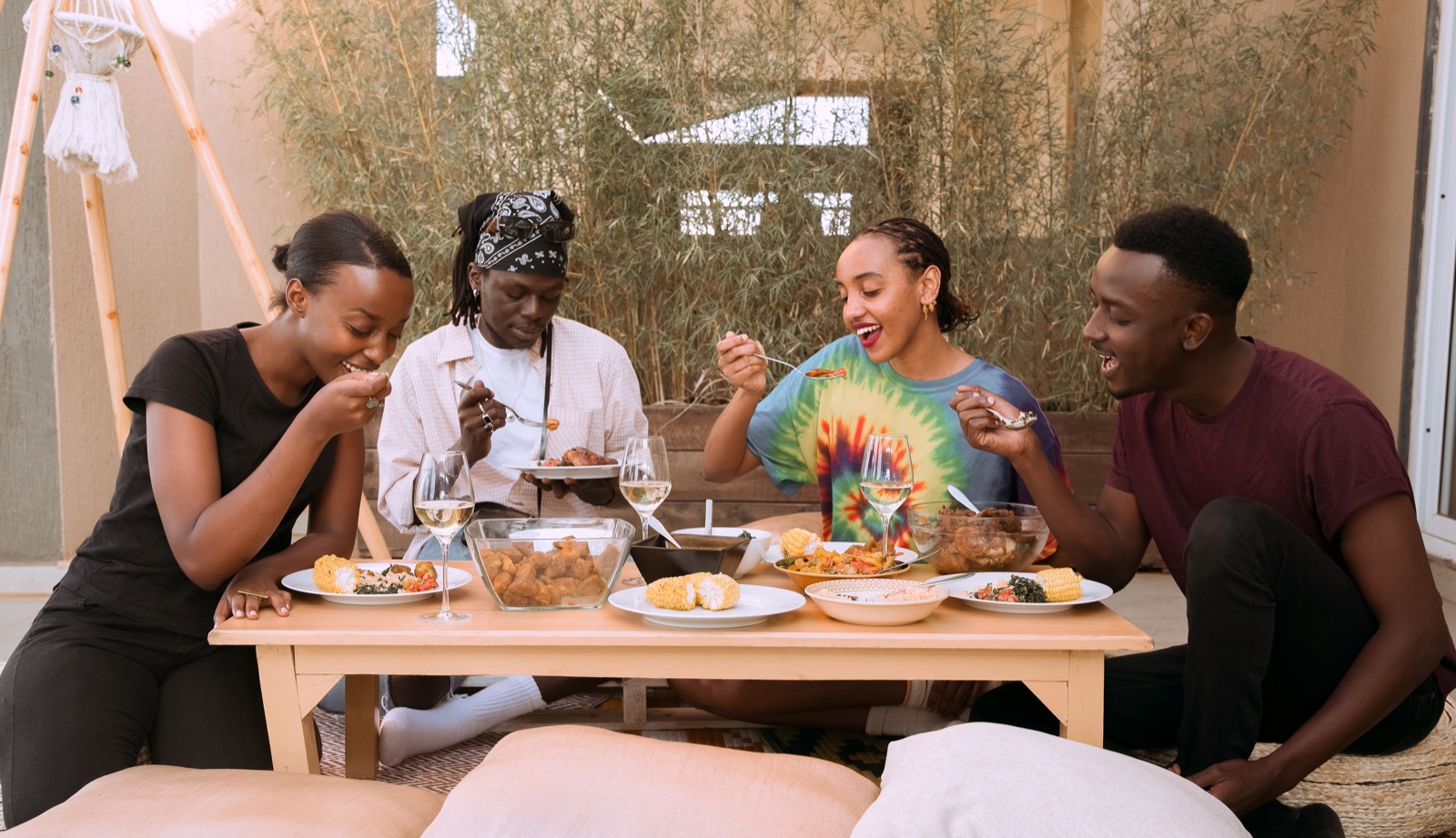 Dishly at a restaurant table